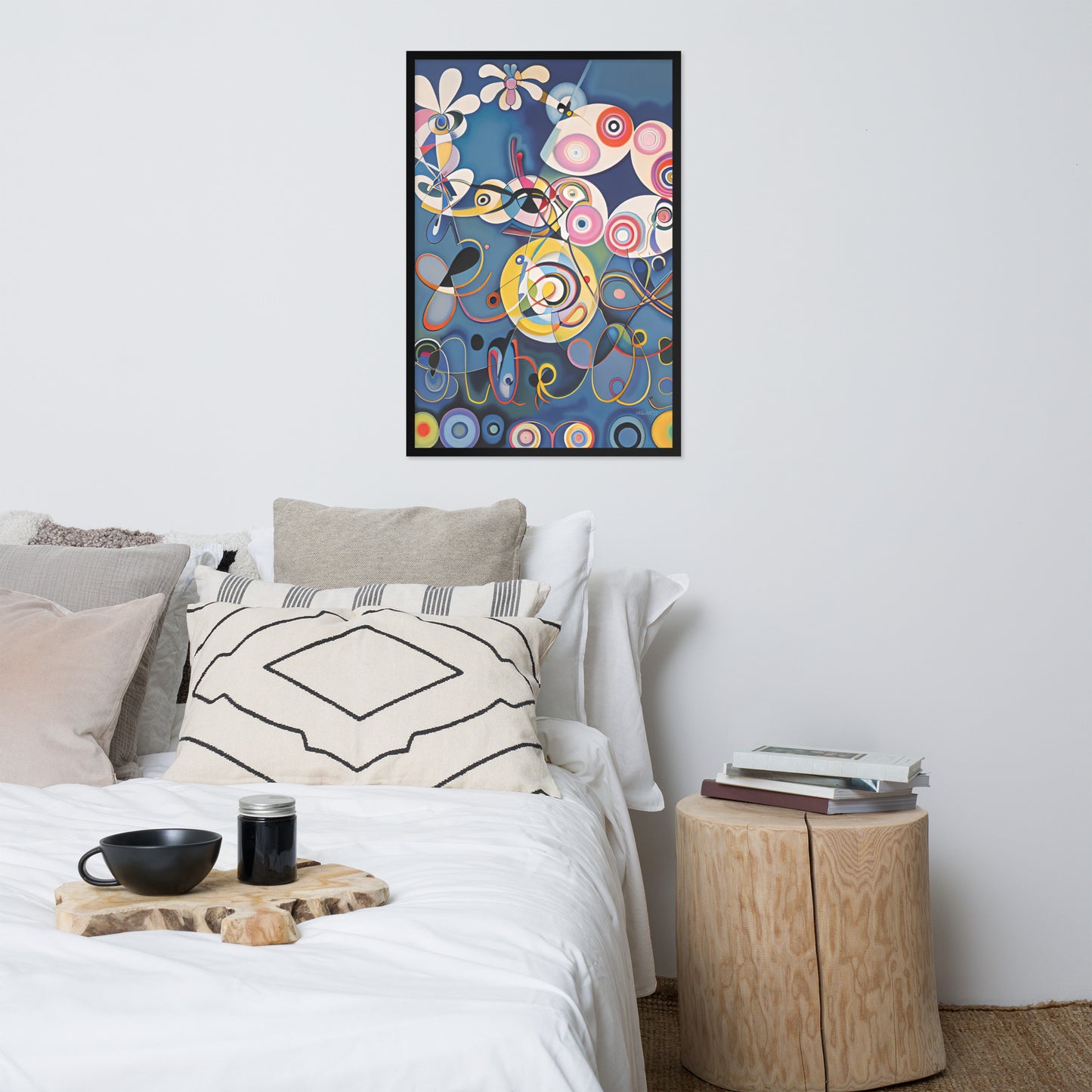 Klint's The Ten Largest No 1 Childhood bai Kandinsky Framed Poster