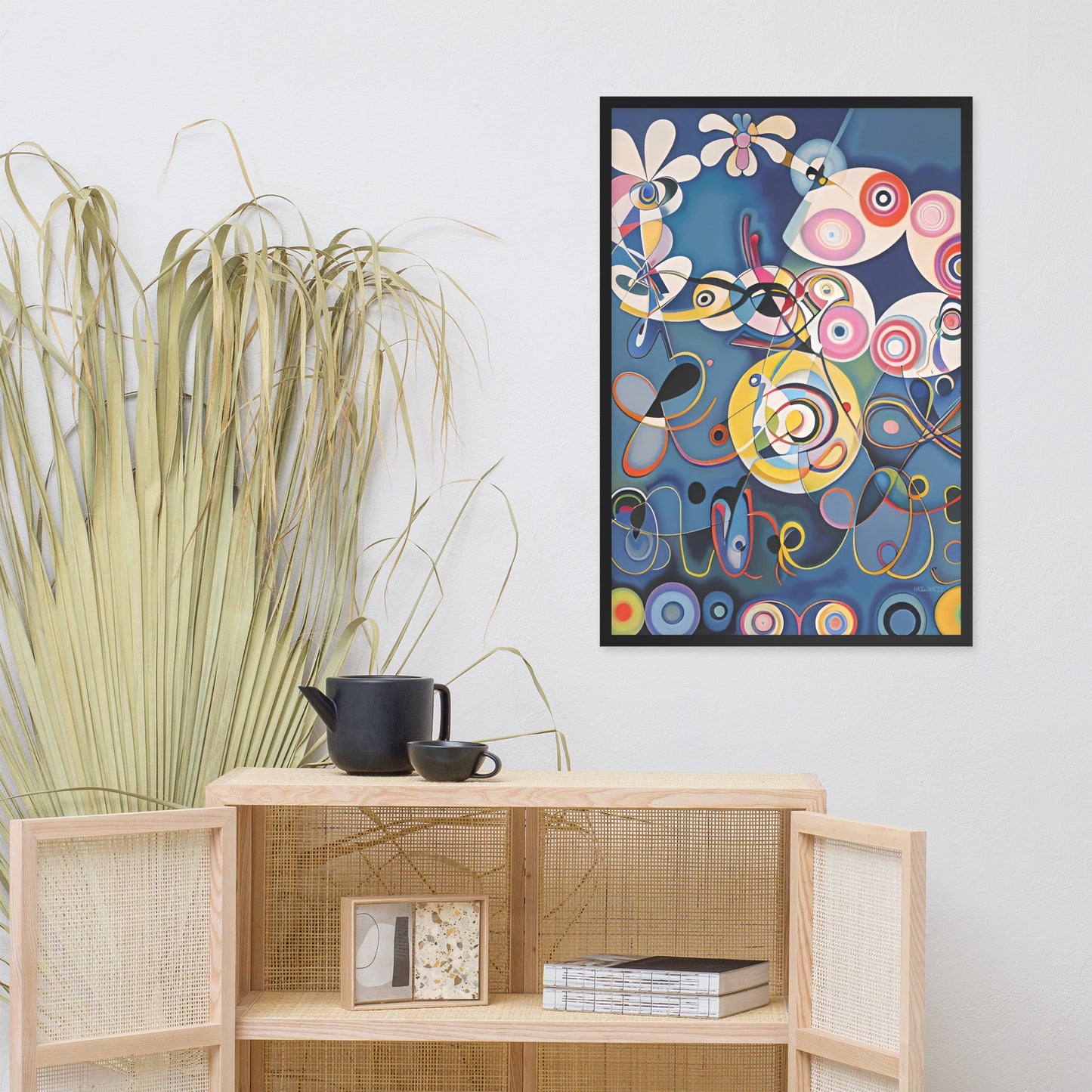 Klint's The Ten Largest No 1 Childhood bai Kandinsky Framed Poster