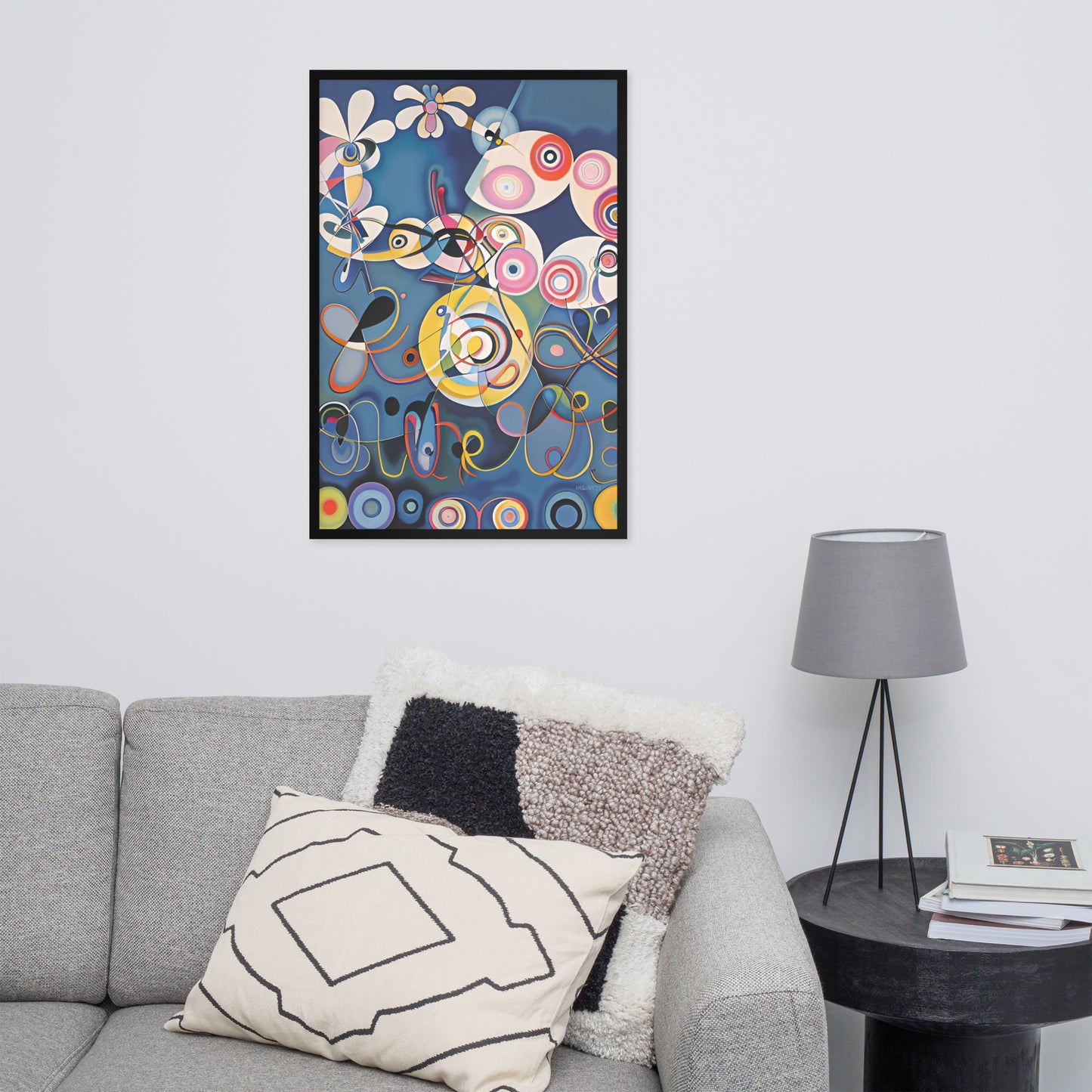 Klint's The Ten Largest No 1 Childhood bai Kandinsky Framed Poster