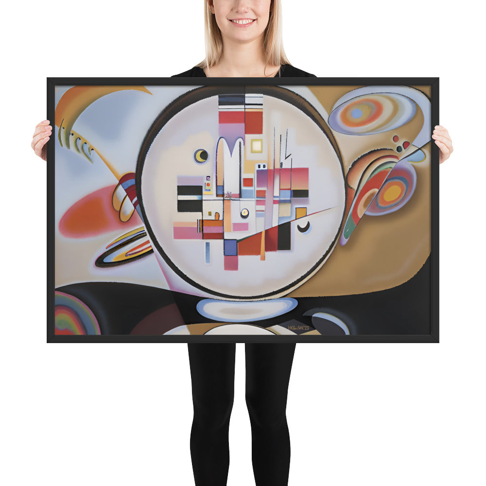 Klint's Evolution No 13 bai Kandinsky Framed Poster