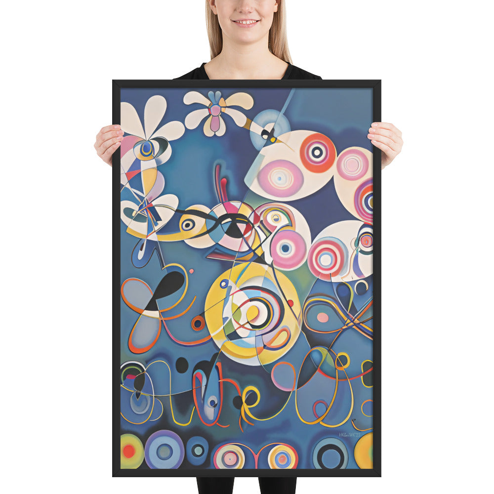 Klint's The Ten Largest No 1 Childhood bai Kandinsky Framed Poster