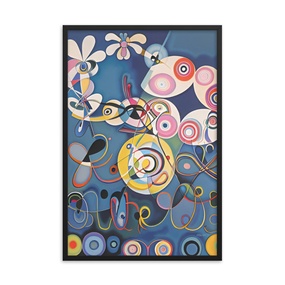 Klint's The Ten Largest No 1 Childhood bai Kandinsky Framed Poster